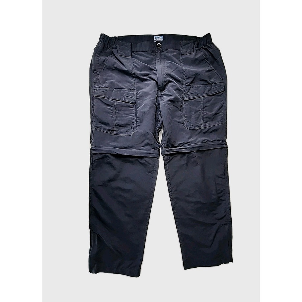 World Wide Sportsman Men's XL Zip-Off Convertible Fishing Hike 2-in-1 Pants Navy